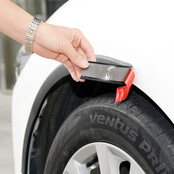 

2PCS Car Fender Flare Extension Wheel Black Rubber Wheel Eyebrow Protector Arch Extenders Decorative Width 4cm 5cm 6cm