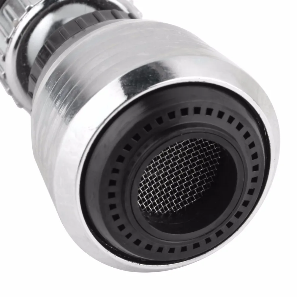 Zinc Alloy Shell 360 Degree Rotate Water Filter Faucet Nozzle Swivel Water Saving Tap Aerator Faucet Nozzle Filter Water Bubbler