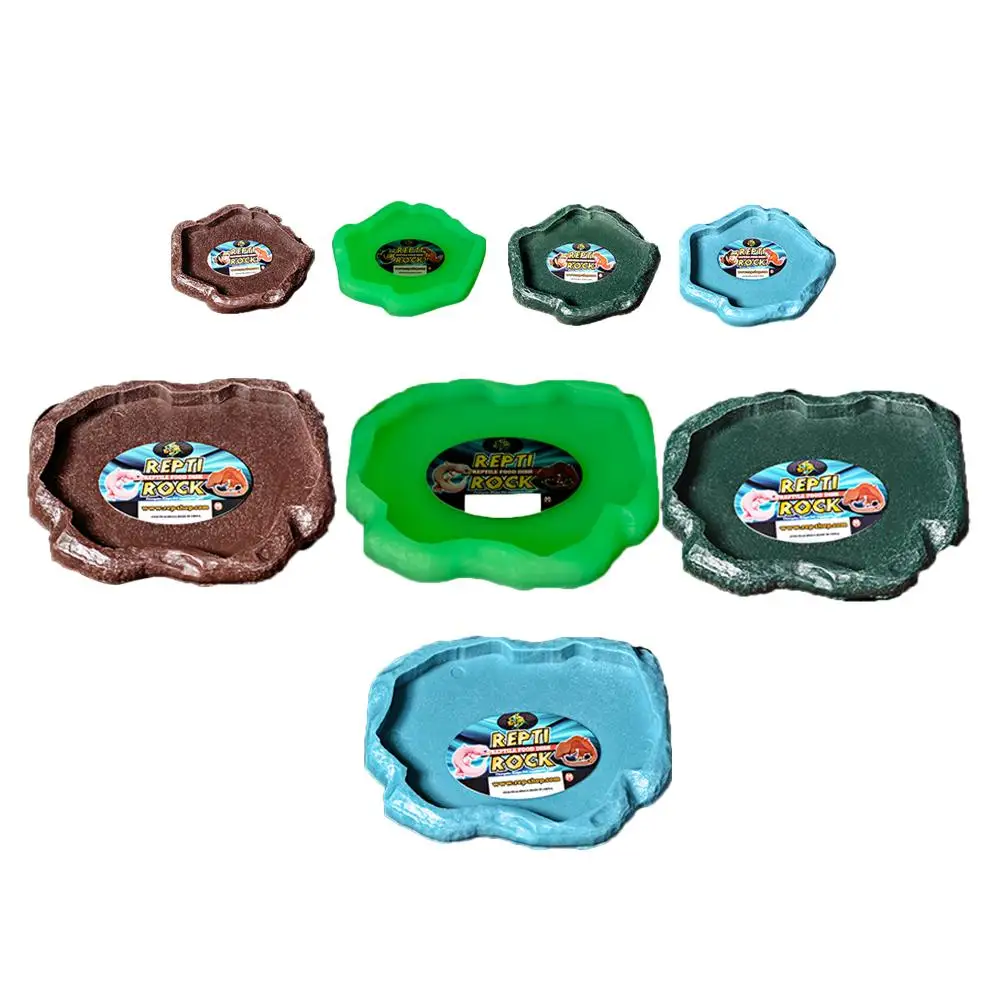 

Resin Pet Reptile Feeder Bowl Basin Resin Non-Toxic Food Water Pot Turtle Tortoise Scorpion Lizard Crabs For Pets Feeding Tray