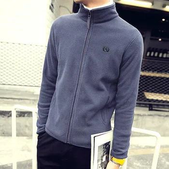

Wholesale fleece men's fleece jacket jacket outdoor jacket inner liner spring and autumn winter double-sided thick jacket