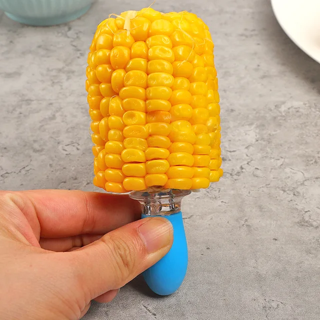 2Db Kukoricatartó Rozsdamentes Acél Csap Műanyag-Forró Fogantyú Hordozható Bbq Hús Nyárs Villák Szerszám Konyhakert Kiegészítők - Image 5