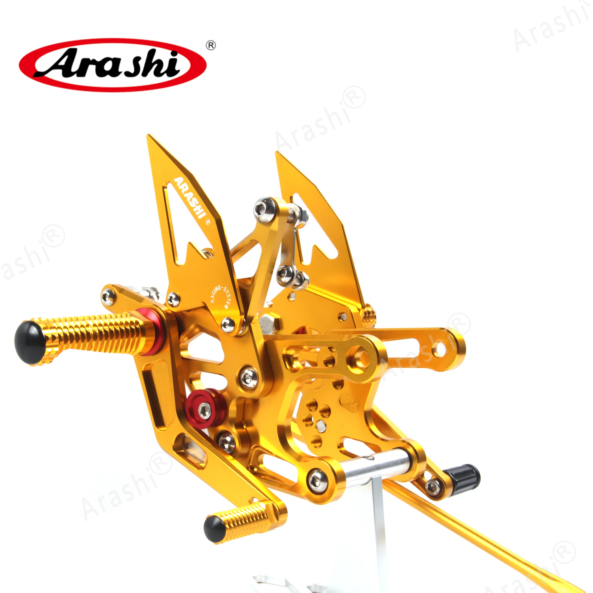 ARASHI CNC подножка мотоцикла для KAWASAKI NINJA ZX-10R 2008 2009 2010 CNC регулируемая подножка ZX10R ZX 10R подножки