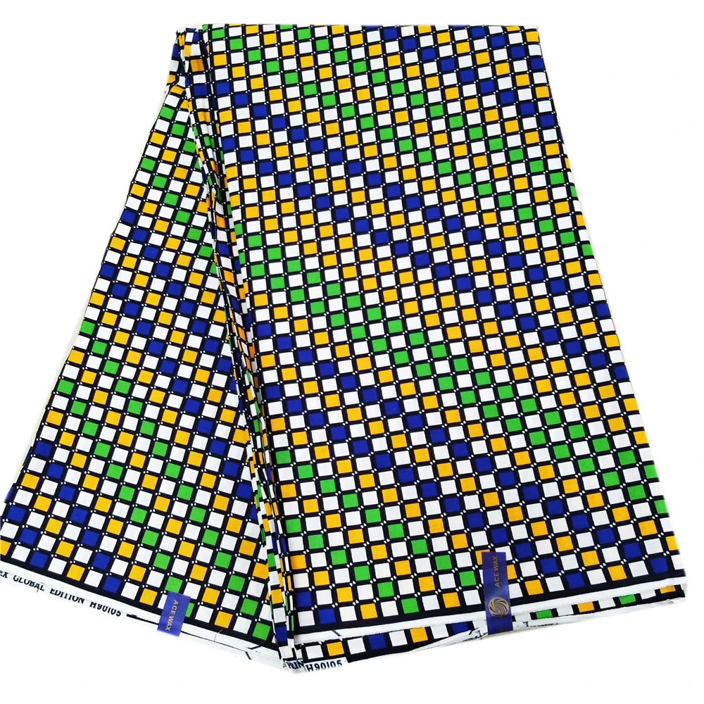 Новейший дизайн африканская восковая хлопковая ткань настоящий воск высокое качество Анкара африканская ткань для нигерийского свадебного платья 6 ярдов