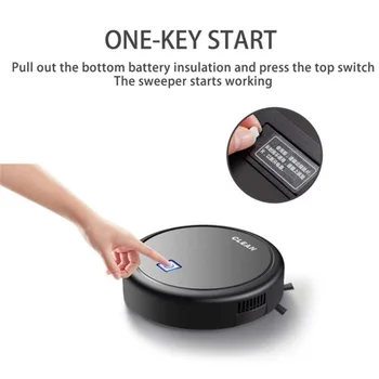 

Mini Household Automatic Smart Vacuum Cleaning Robot USB Charge Floor Cleaner Sweeping Super Strong Suction Vacuum Machine