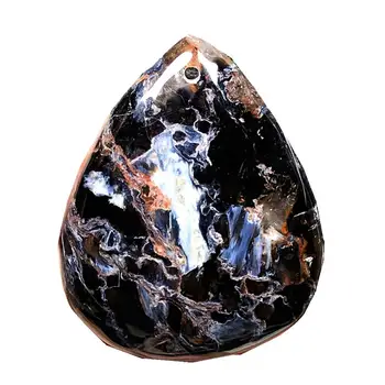 

Top Natural Blue Pietersite Necklace Pendant For Woman Man Crystal 31x30x9mm Waer Drop Beads Namibia Energy Stone Jewelry AAAAA