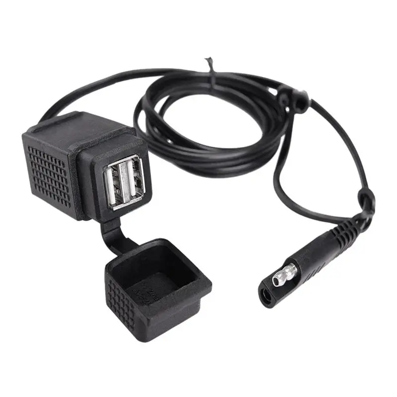 

USB Cable Adapter 3.1A Motorcycle dual-Port power supply fast-charging waterproof socket for smartphone