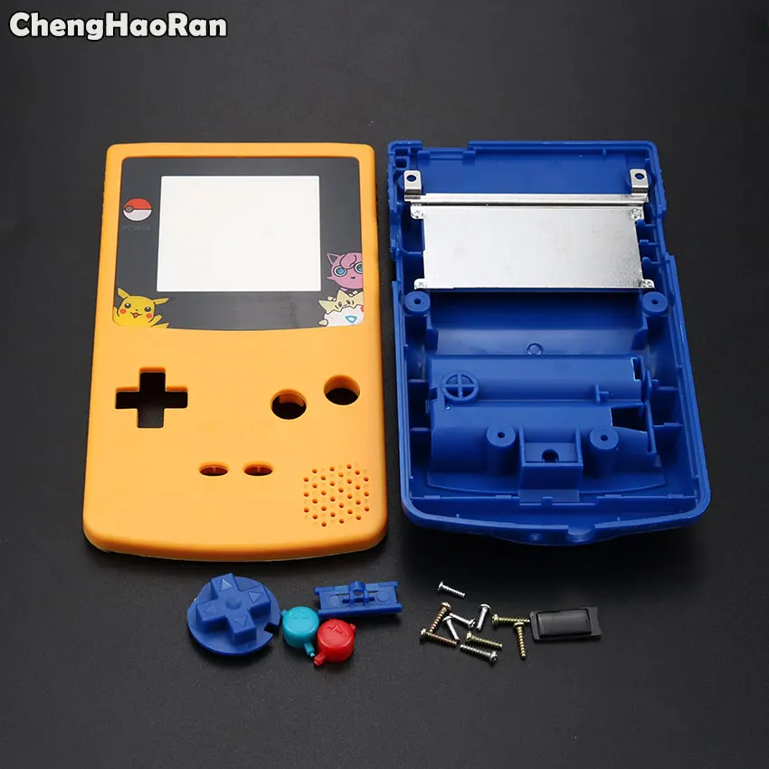 Чехол ChengHaoRan золотисто белый для корпуса GBC ограниченная версия Nintendo GameBoy сменный
