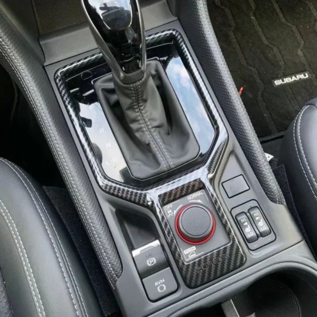 F 1PCS Автомобильный Стайлинг для Subaru Forester киосков коробка переключения передач держатель стакана воды Панельное литье крышка комплект отделка - Название цвета: F 1PCS
