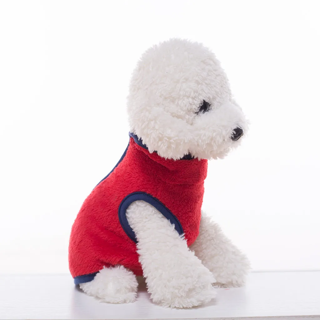 Новинка, зимняя туника для питомцев, кошек, собак, одежда на молнии, двусторонний плюшевый жилет, куртка, свитер,, товары для питомцев# J7