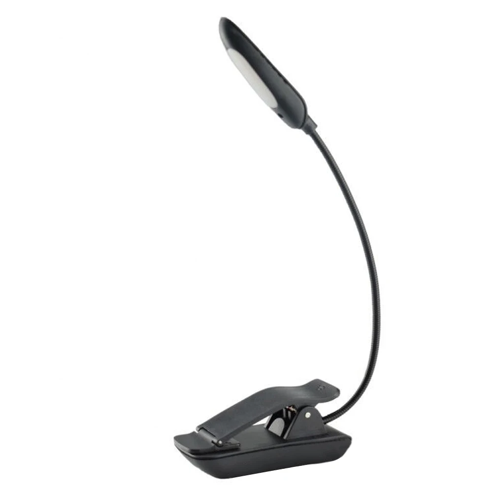 

7LED Eye Protection Desk Lamp Clip-on ABS Non-Slip Table Dimmer No Flicker Readig Flexible Smooth Wire Charging Adjustable Light
