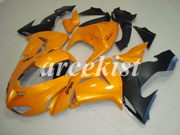 

4 Free Gifts New ABS Motorcycle Full Fairings Kit Fit For Kawasaki Ninja ZX-10R 2006 2007 06 07 10R bodywork set Orange