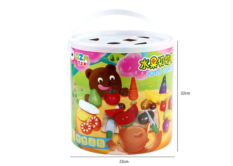 

QZM Magnetic Cutting Slicer Barrel Fruit & Vegetable Children Model Play House Toys