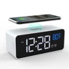3 IN 1 Digital LED Desk Alarm Clock Thermometer 15W Wireless Charger With Qi Wireless Charging Pad Electric Alarm Clock 1