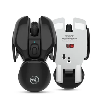 

HXSJ T37 2.4G Wireless Gaming Mouse Computer Mute Mouse 3 Adjustable DPI Gamer Rechargeable Battery for PC Laptops