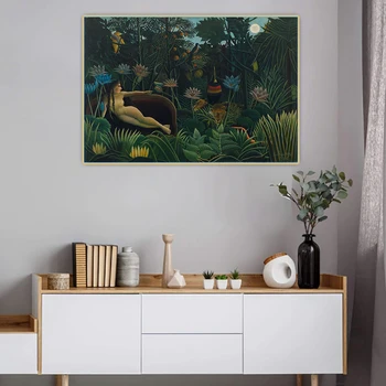 

Citon Henri Rousseau《The Dream,1910》Canvas Art Oil Painting Artwork Poster Picture Wall Background Decor Home Decoration