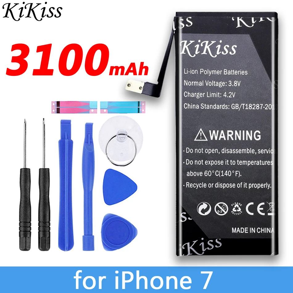 3100 мАч аккумулятор большой мощности для iPhone 7 Сменный аккумулятор для Apple i Phone 7 iPhone7 аккумулятор большой емкости