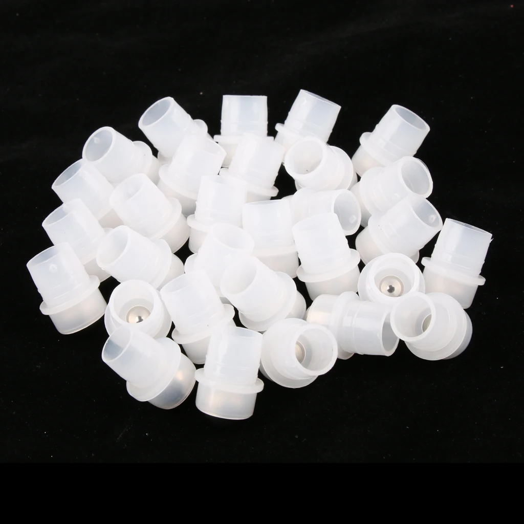 30pcs Stainless Steel Metal Roll Ball Tops For Roll-on Essential Oils Bottle