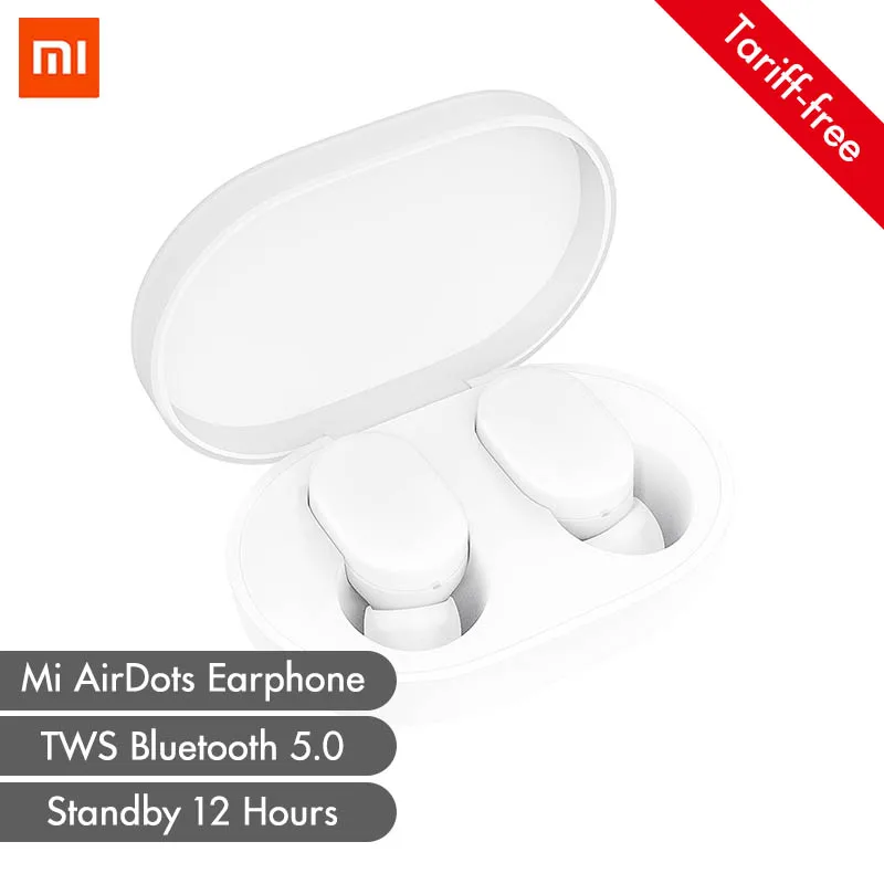 

Xiaomi mi AirDots TWS Bluetooth Earphones Wireless In-ear Earbuds Earphone Headset with Mic and Charging Dock Box Youth Version