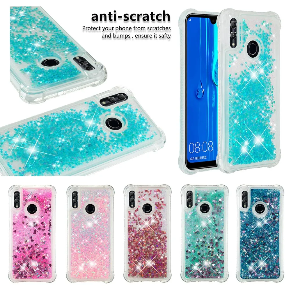 

Bling Liquid Quicksand Case For Huawei P Smart P30 P20 Lite Pro P10 P8 P9 Lite 2017 Nova 2i 3e 5i Lite Case Cover TPU Coque Capa