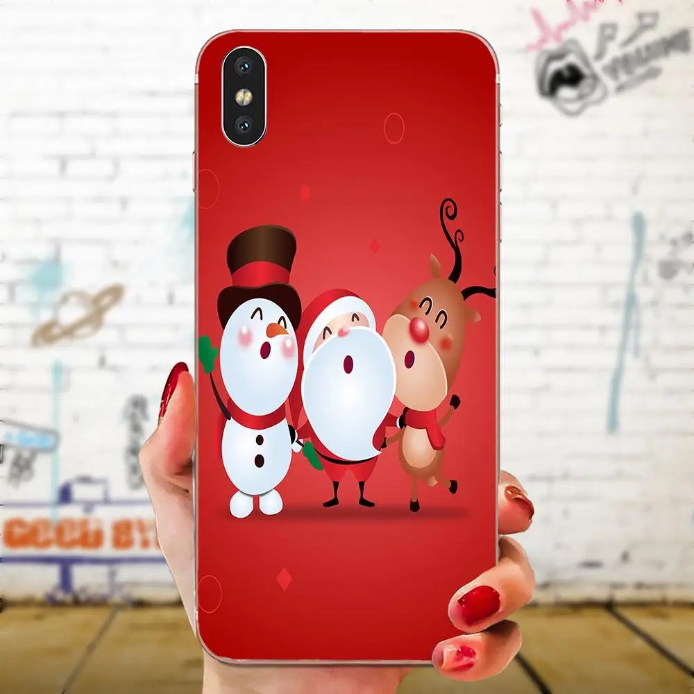 as picture Мягкий чехол для телефона Galaxy Grand A3 A5 A7 A8 A9 A9S On5 On7 Plus Pro Star Рождественский новогодний дизайн - Цвет: as picture