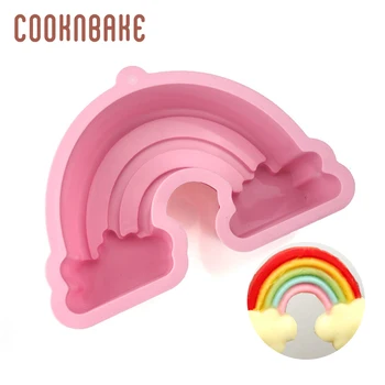 

COOKNBAKE rainbow cake mould silicone mold for cake bread pastry cloud cake decoration tool DIY birthday christmas party
