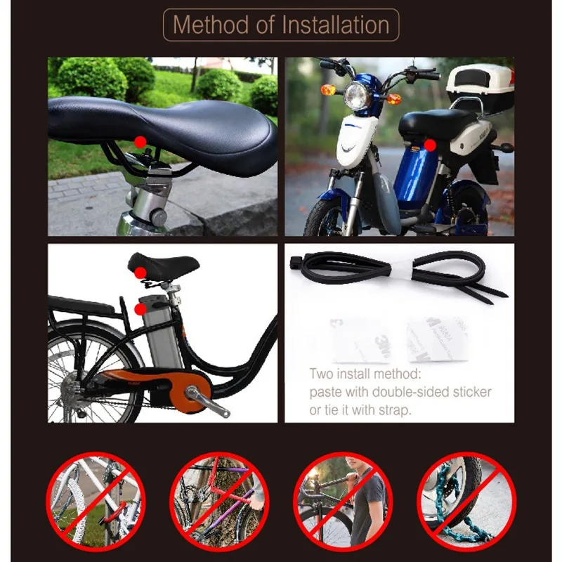 Беспроводная велосипедная сигнализация 113дб с дистанционным управлением, водонепроницаемые противоугонные вибрационные датчики безопасности для мотоцикла, велосипеда, регулируемые