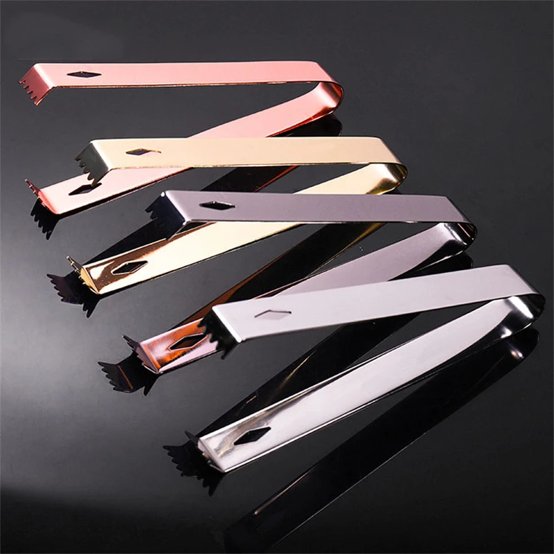 

15cm Ice Tong Bbq Stainless Steel Barbecue BBQ Clip Bread Food Ice Clamp Ice Tongs Bar Kitchen Accessory Bar Tool