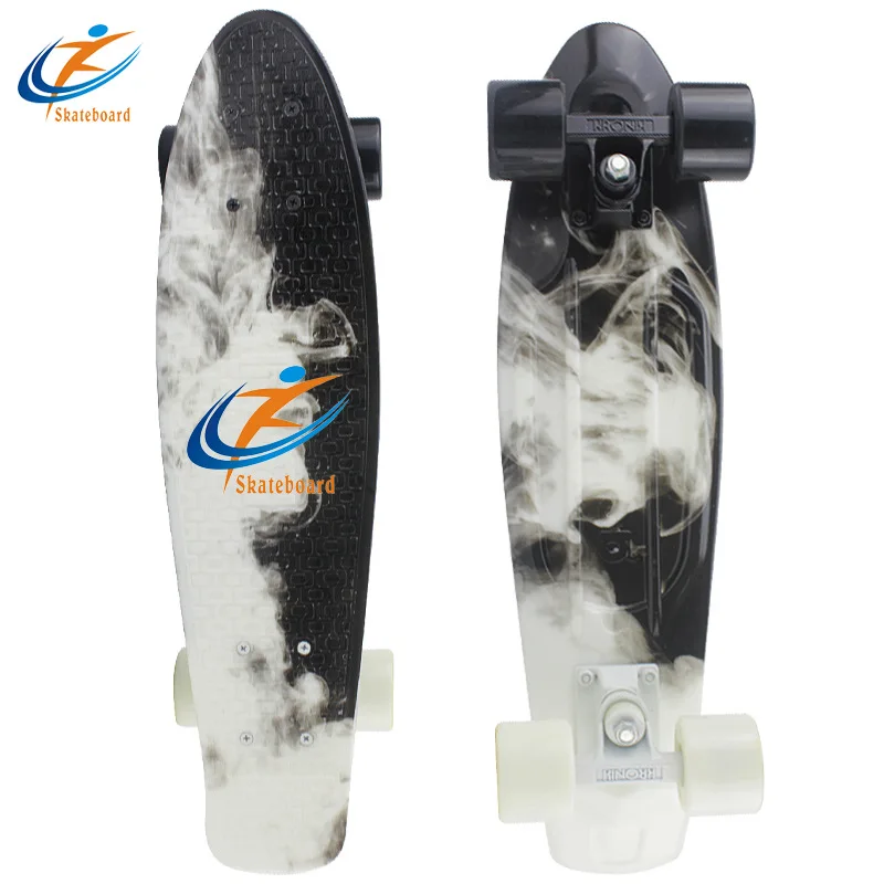 

SOURCE Skateboard Fish Skateboard Manufacturers Direct Selling Four Wheel Skateboard Double Snubby Highway Brush Street Board Pe
