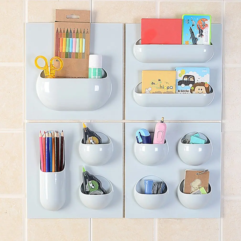 

Bathroom Plastic Storage Rack Portable Multi-functional Shelf For Home wall shelf accessories floating shower caddy organizer