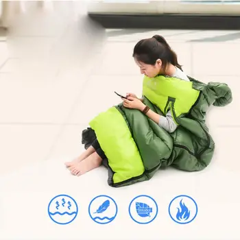 

Outdoor Camping Sleeping Bag Adult Envelope Type Splicing Lightweight Portable Fleabag Zipper Thermal Travel