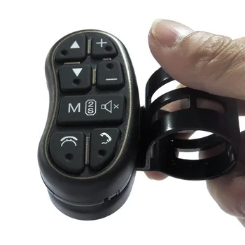 

Hot Universal Portable Multifunctional 8-key ABS DVD GPS Control Remote Control Key Wireless Steering Wheel Button