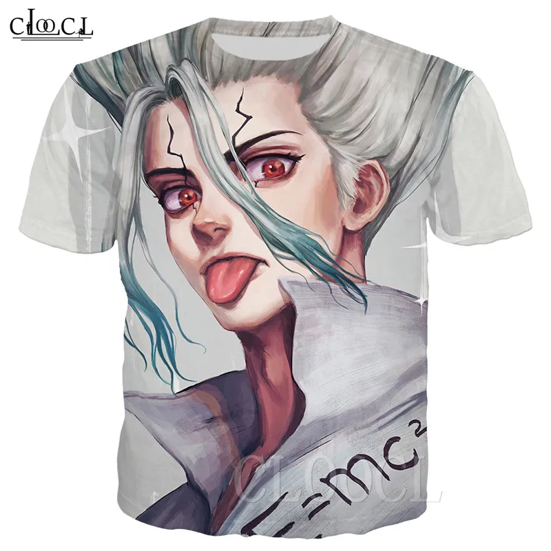 Забавные футболки Dr.Stone свитшоты с 3D принтом Футболки унисекс повседневные