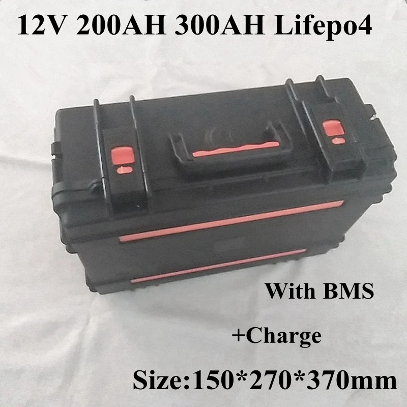 12 8 V Lifepo4 12v 200Ah 250Ah 300Ah литиевый аккумулятор с BMS для морской/солнечной