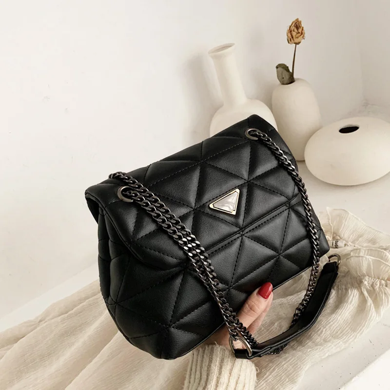 

PU Leather Crossbody Bags For Women 2019 Small Shoulder Messenger Bag Female Chain Handbags and Purses Vintage Female Bag