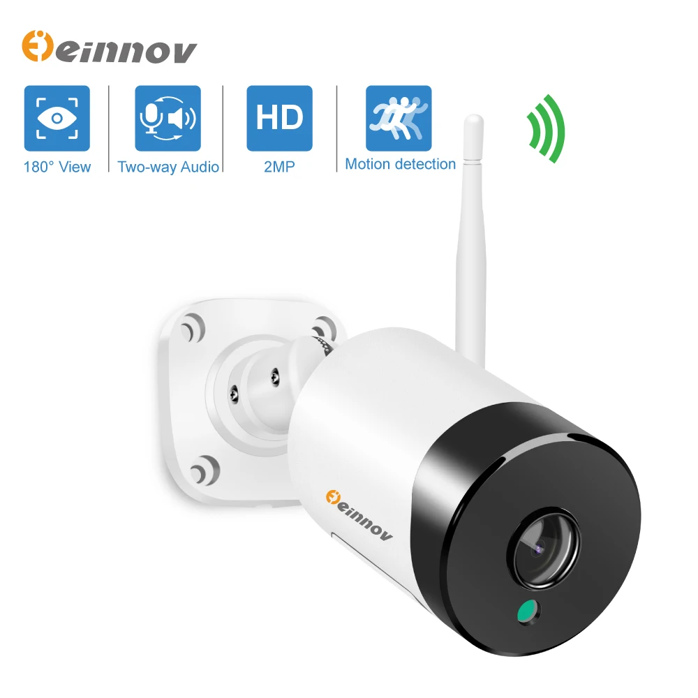 Камера видеонаблюдения Einnov Fisheye 1080P Wi Fi угол обзора 180 градусов Onvif HD|Камеры