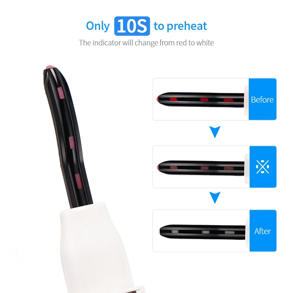 Piegaciglia con display digitale ricaricabile, penna per ciglia sottili e arricciate, mascara a lunga durata, clip per ciglia modellanti e resistenti_voghion.com
