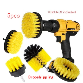 

4pcs 3pcs Power Scrubber Brush Set for Bathroom Drill Brushes Cordless Attachment Kit Power Toilet Brush Electric Cleaning Brush