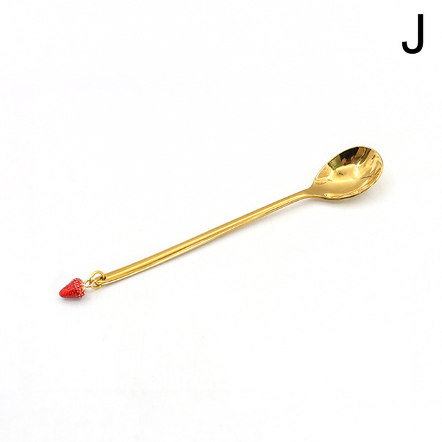 Stainless Steel Spoons Forks Mini Snack Coffee Cake Dessert Food Fruit Mixing Stirring Teaspoon Party Decor Tableware