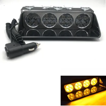 

16 LED Amber Warning Light Car Truck Emergency Flasher Dash Strobe Warning Flash Led Police Lights