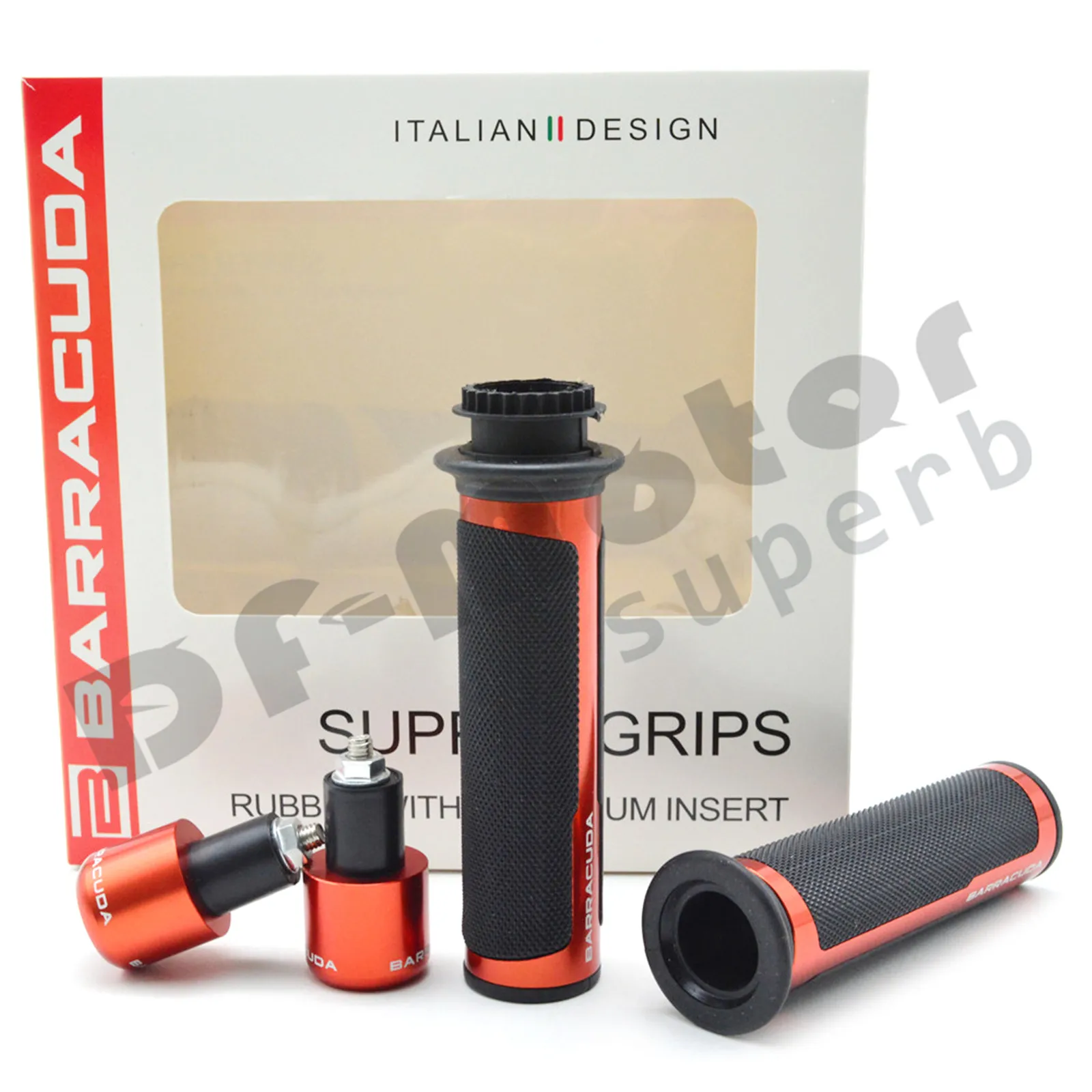 7/" 22 мм аксессуары для мотоциклов рукоятка ручки руля для honda CBF1000 CB1300 CBR600F CBR 250 600 900 1000RR F2 F3 F4 F4I - Цвет: Packed BOX Orange
