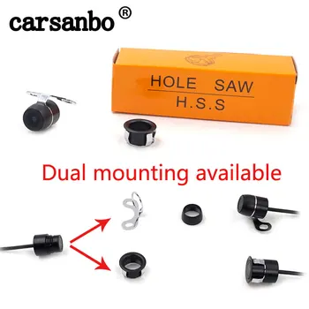 

Carsanbo 12mm Mini Size Car Camera Dual Purpose Hanging Type Car Camera IP67 Waterproof Rear Front Side Night Vision Camera