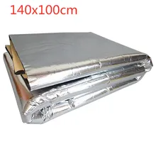 140x100 см автомобиль шумоизоляция коврик Шум изоляция капота Накладка для звукоизоляции капот брандмауэр тепла пены Стикеры