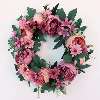 

Party Simulation wreath Wedding Decoration Real-like Plant Wall Hanging