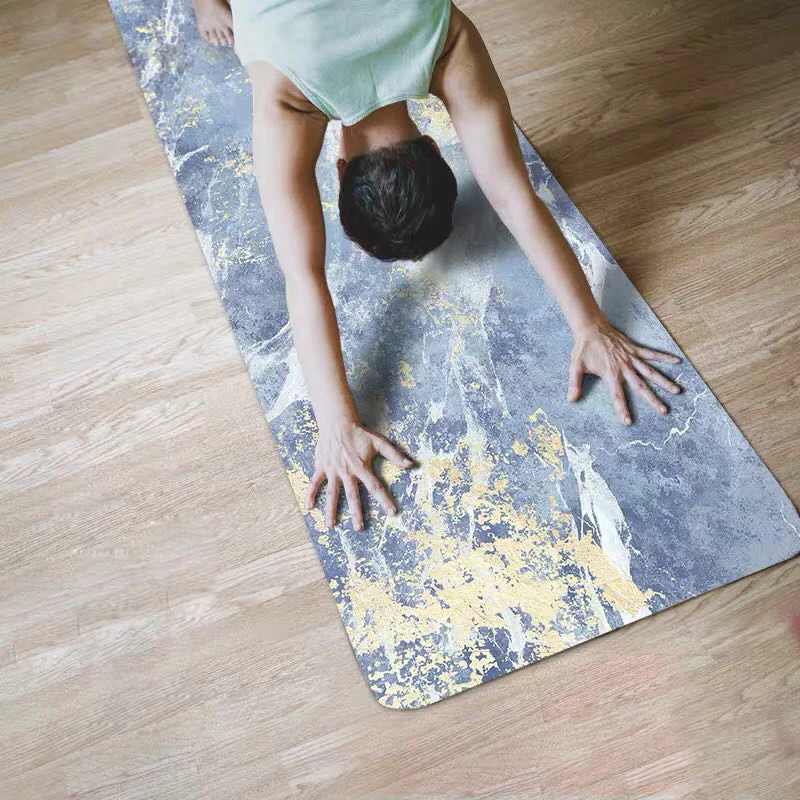 

Yoga Blanket Meditation Pads Portable Non-Slip Yoga Mat Towel Female Printing Thickening Widened Long Fitness Home Portable