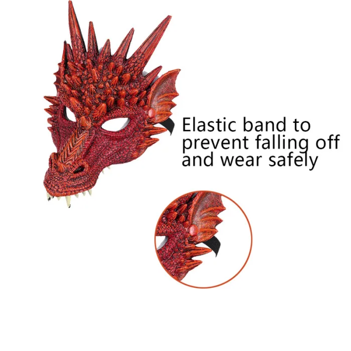 New Hot Halloween Mask 3D Dragon Cosplay Costume for Men Women Carnival Party Mardi Gras SMD66