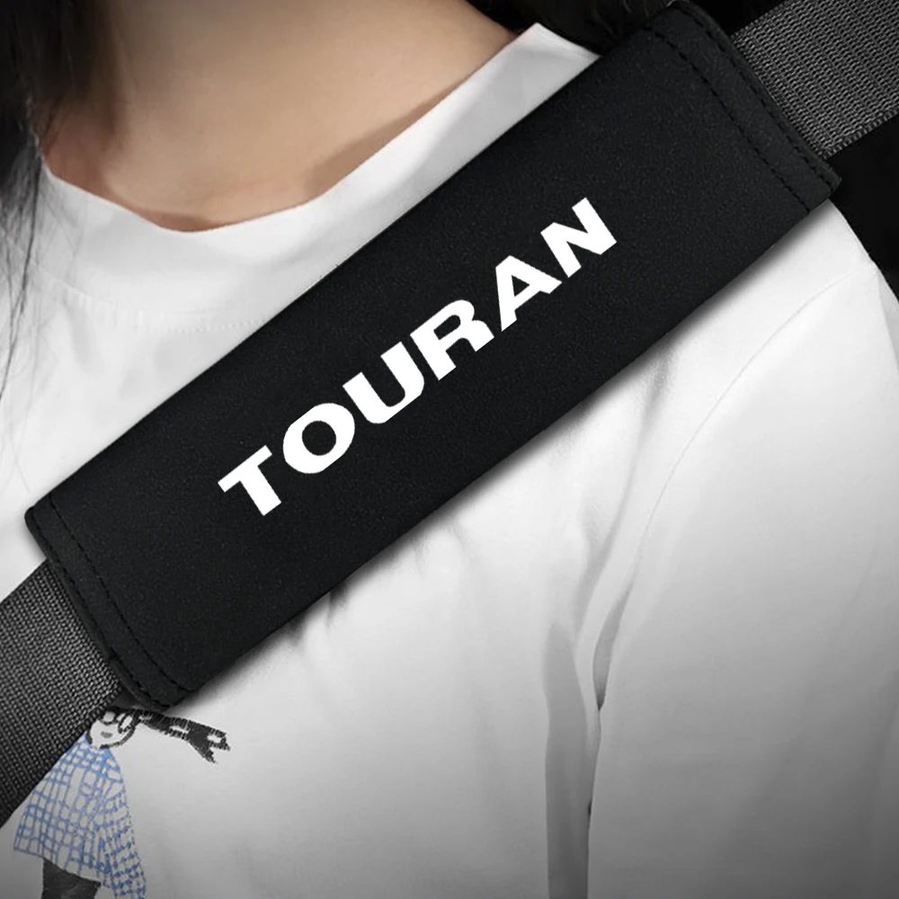 2pcs For VW Volkswagen Touran 1 2 2021 2020 2019 2018 2017 2016 2015 -2003 Car Badge Seat Belt Shoulder Protection Cushion | Автомобили и