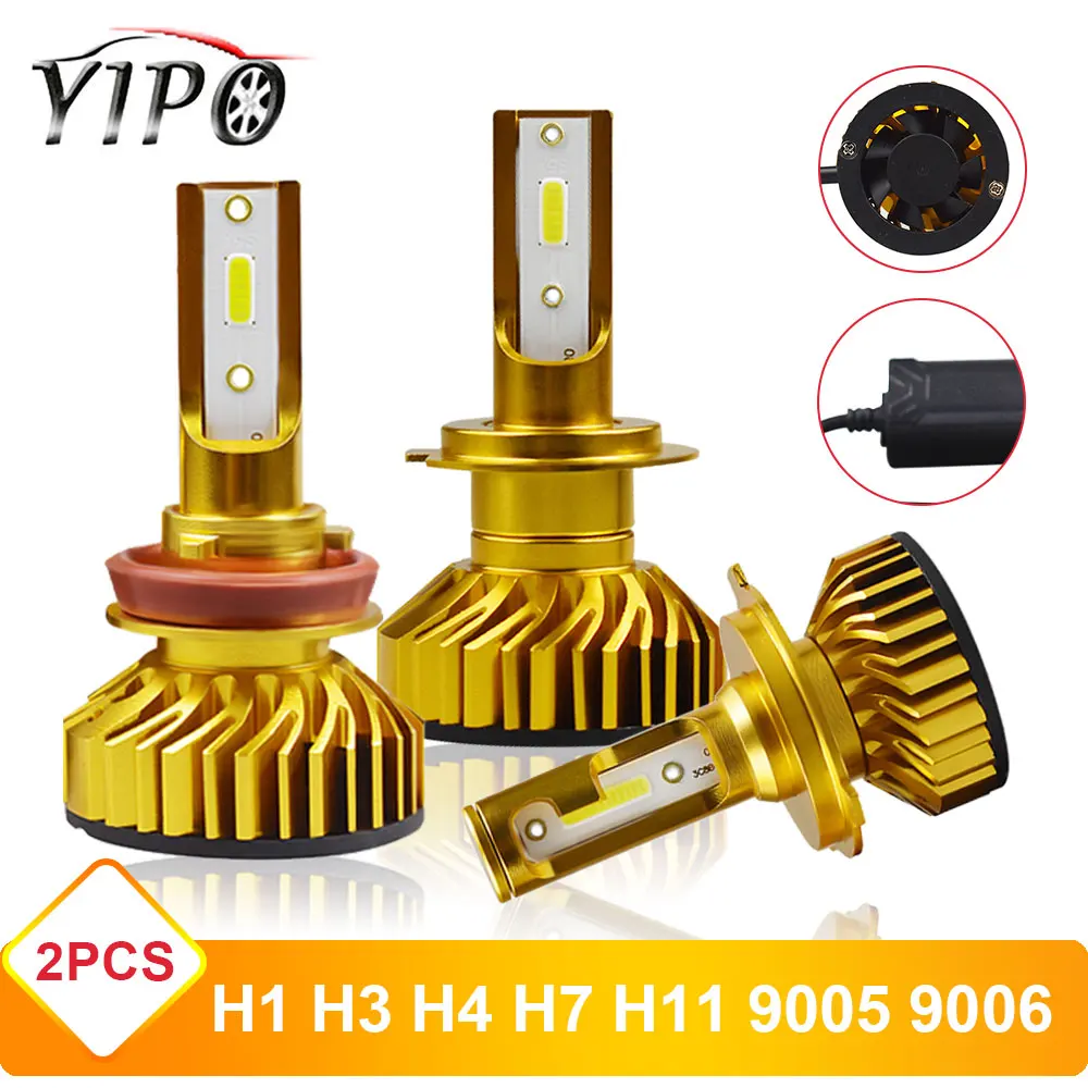 2 шт. головной светильник светодиодный h4 h1 h3 h7 h11 9005 hb3 9006 hb4 h13 9004 9007 led cob