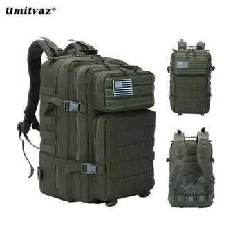

45L Outdoor Military Camouflage Backpack Assault Tactical Infantry Rucksack Sports Camping Hiking Bag Backpacks Umitvaz