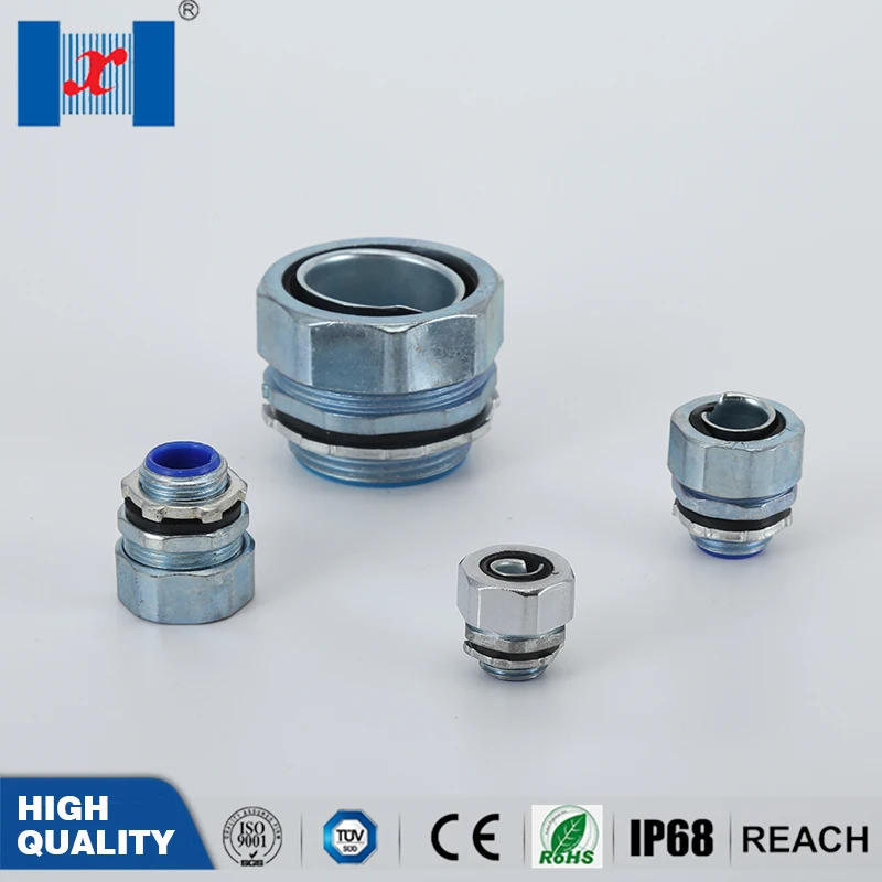 

DPJ 1" Zinc Alloy Hose Conduit Connector Hexagonal Male Hose Fitting Cable Gland For Flexible Pipes