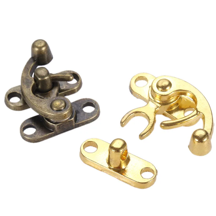 Latch Buckle Horn Hasp Padlock Clasp 2pc jewelry box hasps furniture hardware toggle latches